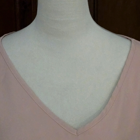Shein Curve Light Mauve Pullover Blouse Handkerchief Sleeve Women size 4XL - Picture 7 of 9